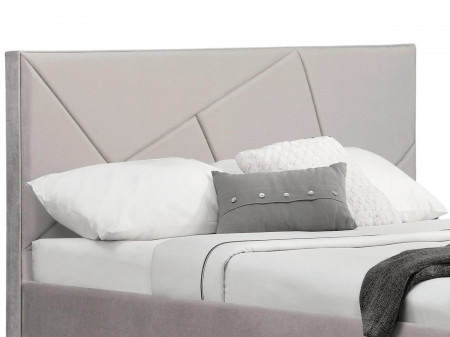 Lit coffre design - LEA - 180x200 cm / Velours taupe