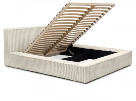 Lit coffre velours côtelé de grande épaisseur - MELODIE - Velours c