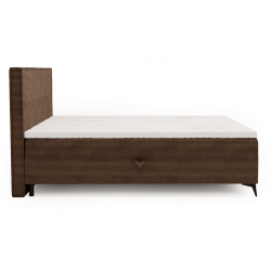Lit complet lit Boxspring avec sommier matelas et surmatelas - ELSA - 