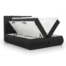 Lit Boxspring Mateo – Lit Complet avec Matelas, Sommier, Coffre de R