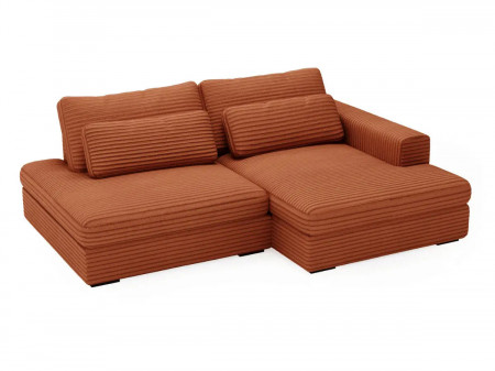 Canapé d'angle convertible grande méridienne MONTPARNASSE - Tissu no