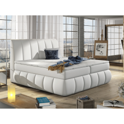 Lit Boxspring Mateo – Lit Complet avec Matelas, Sommier, Coffre de R