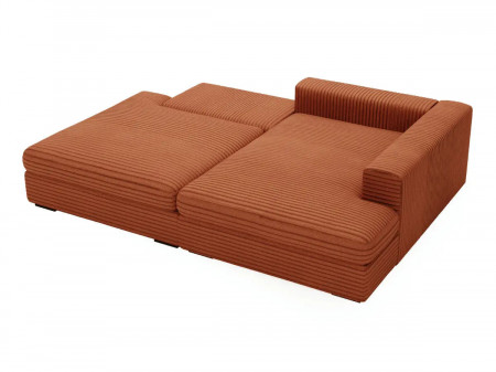 Canapé d'angle convertible grande méridienne MONTPARNASSE - Tissu no