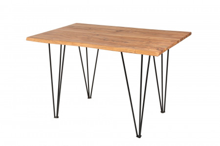 Table à manger en bois massif MAMMUT 120 cm en acacia sauvage table d