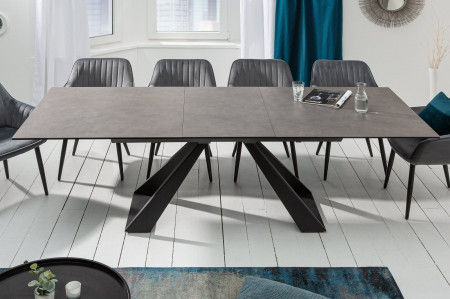 Table à manger extensible CONCORD 180-230 cm en céramique anthracite