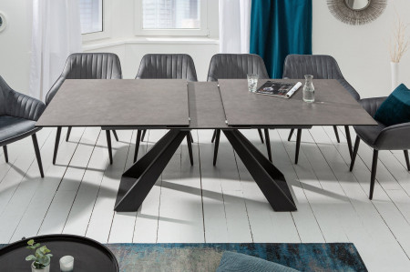 Table à manger extensible CONCORD 180-230 cm en céramique anthracite
