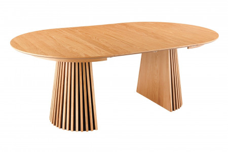Table à manger extensible VALHALLA WOOD 120-160-200cm chêne naturel 