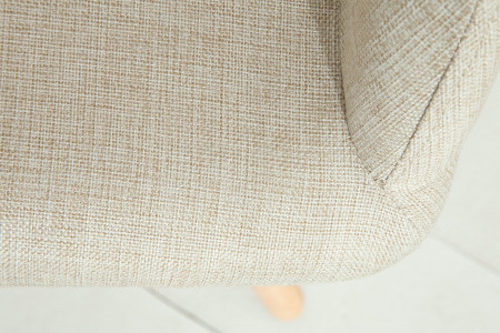 Lot de 2x chaises design rétro SCANDINAVIA MEISTERSTÜCK beige avec a