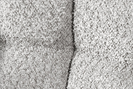 Lot de 2x chaises pivotante PAPILLON en bouclé gris avec accoudoirs, 