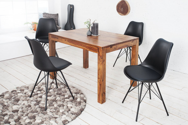 Lot de 2x chaises rétro SCANDINAVIA MEISTERSTÜCK noire - SCANDINAVIA