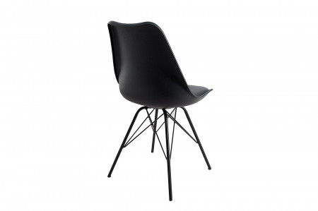 Lot de 2x chaises rétro SCANDINAVIA MEISTERSTÜCK noire - SCANDINAVIA