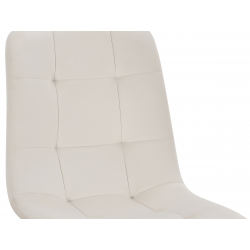 Chaises design - Lot de 4 - ALMA - Velours beige