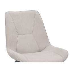 Chaises design - Lot de 4 - Élodie - Tissu beige
