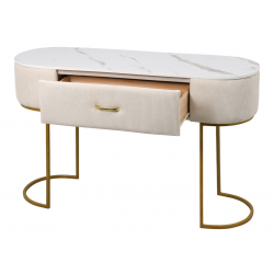 Coiffeuse dessus de table en faux marbre avec tiroir - BODOUME - Velou
