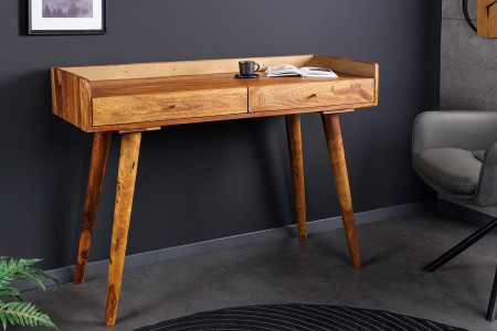 Console en bois massif BEAUTY BY NATURE 110 cm finition pierre de Shee