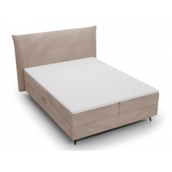 Ensemble complet boxspring tête de lit + sommiers + matelas + surmate