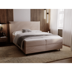 Ensemble complet boxspring tête de lit + sommiers + matelas + surmate