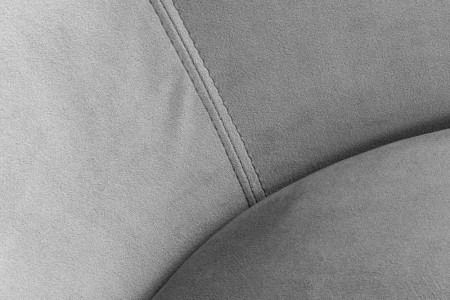 Fauteuil à bascule design SCANDINAVIA SWING en velours gris et chrome