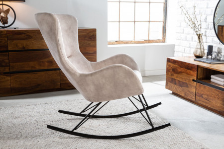 Fauteuil à bascule design SCANDINAVIA SWING fauteuil à bascule en ve