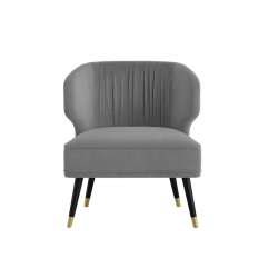 Fauteuil crapaud en velours – BELLA, petit fauteuil design et confor