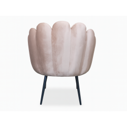 Fauteuil design "Lotus Taupe" – Velours chic et raffiné - Velours t
