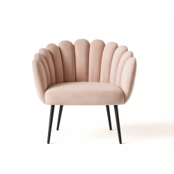 Fauteuil design "Lotus Taupe" – Velours chic et raffiné - Velours t